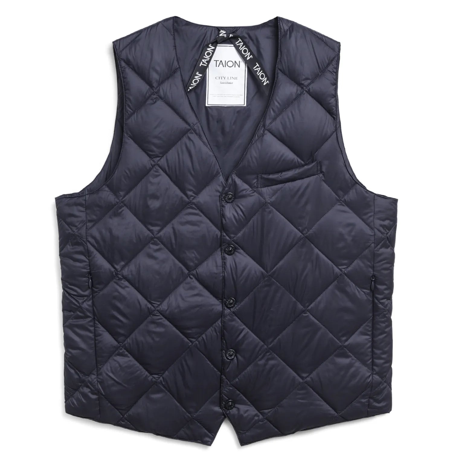 City Single Snap Button Down Gilet