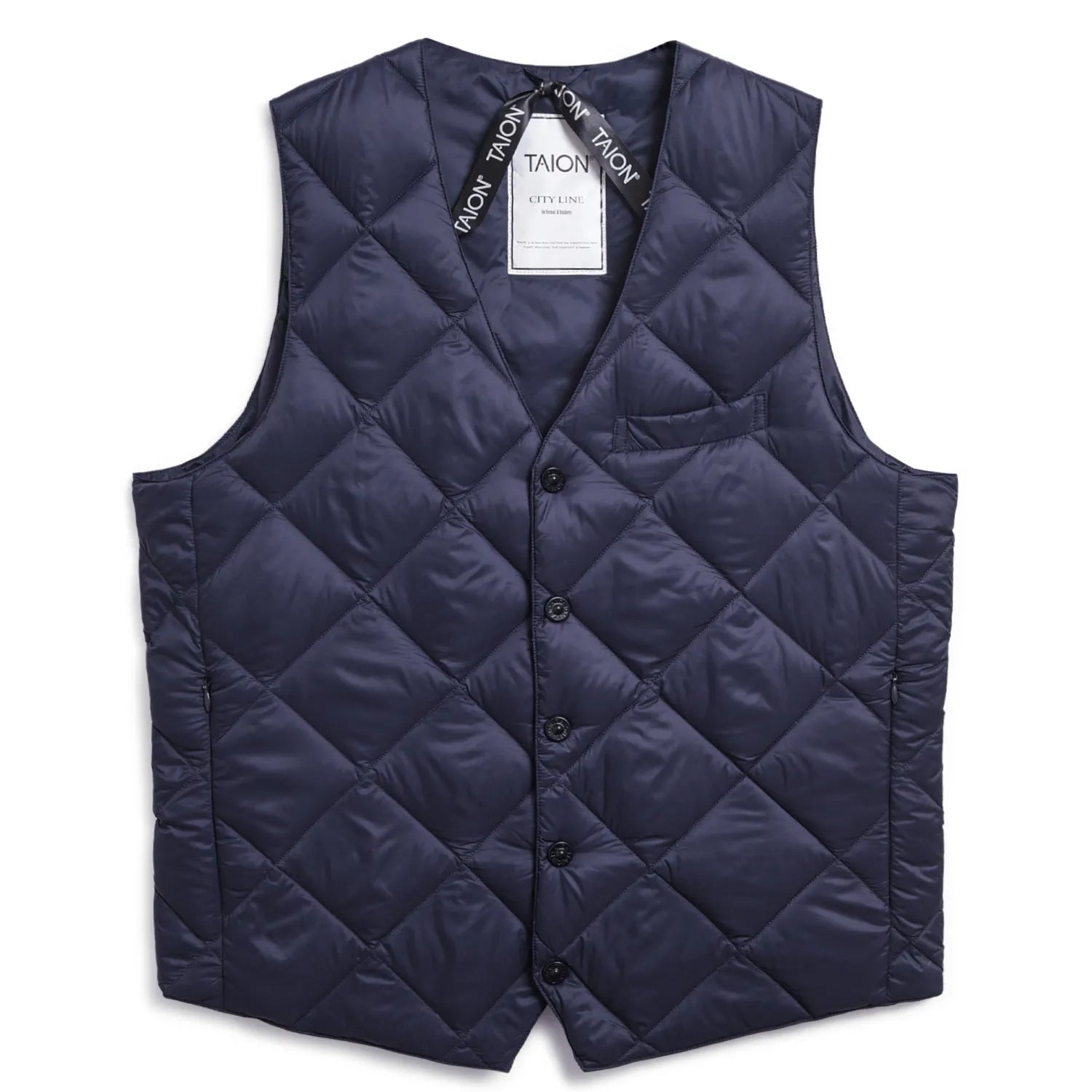 City Single Snap Button Down Gilet