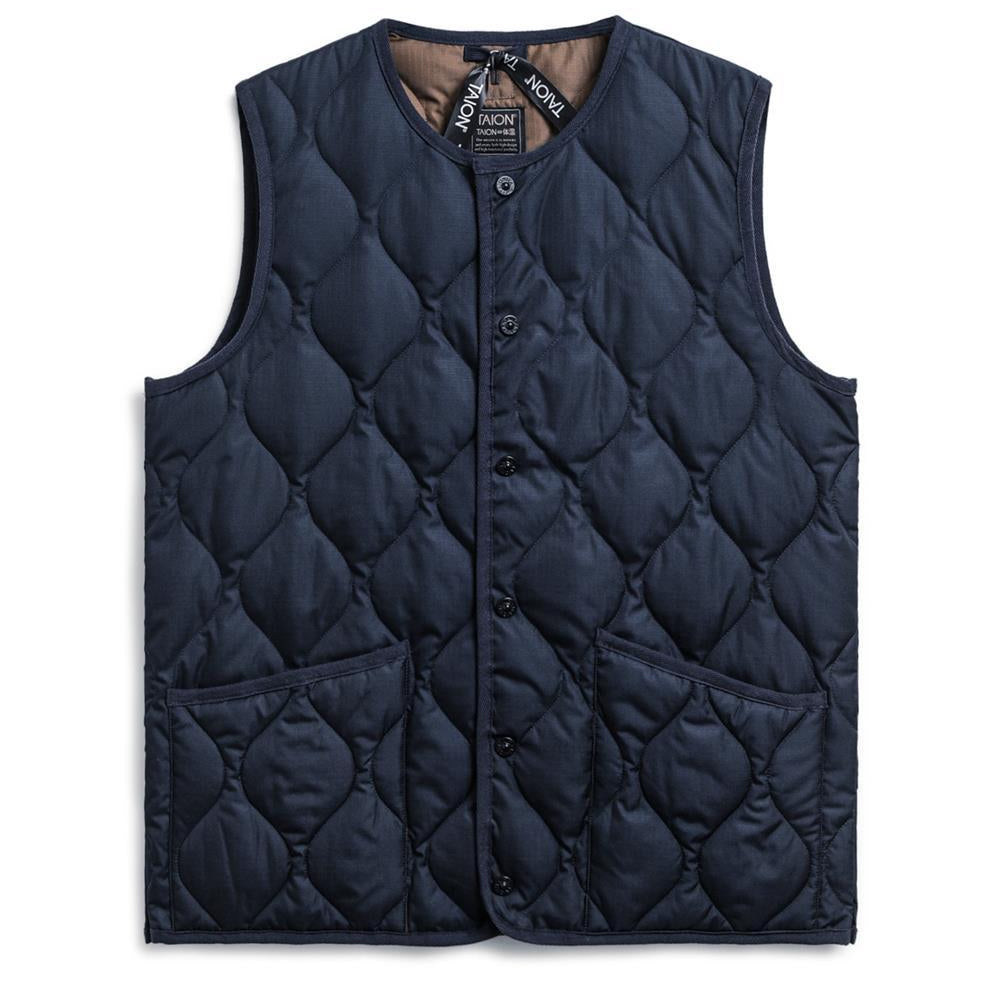 TAION Unisex Military Crew Neck Down Vest