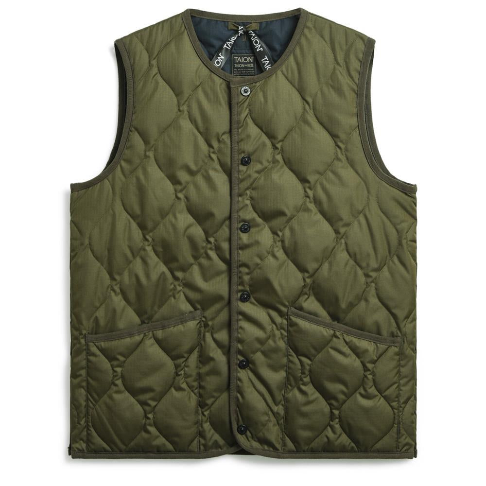 TAION Unisex Military Crew Neck Down Vest