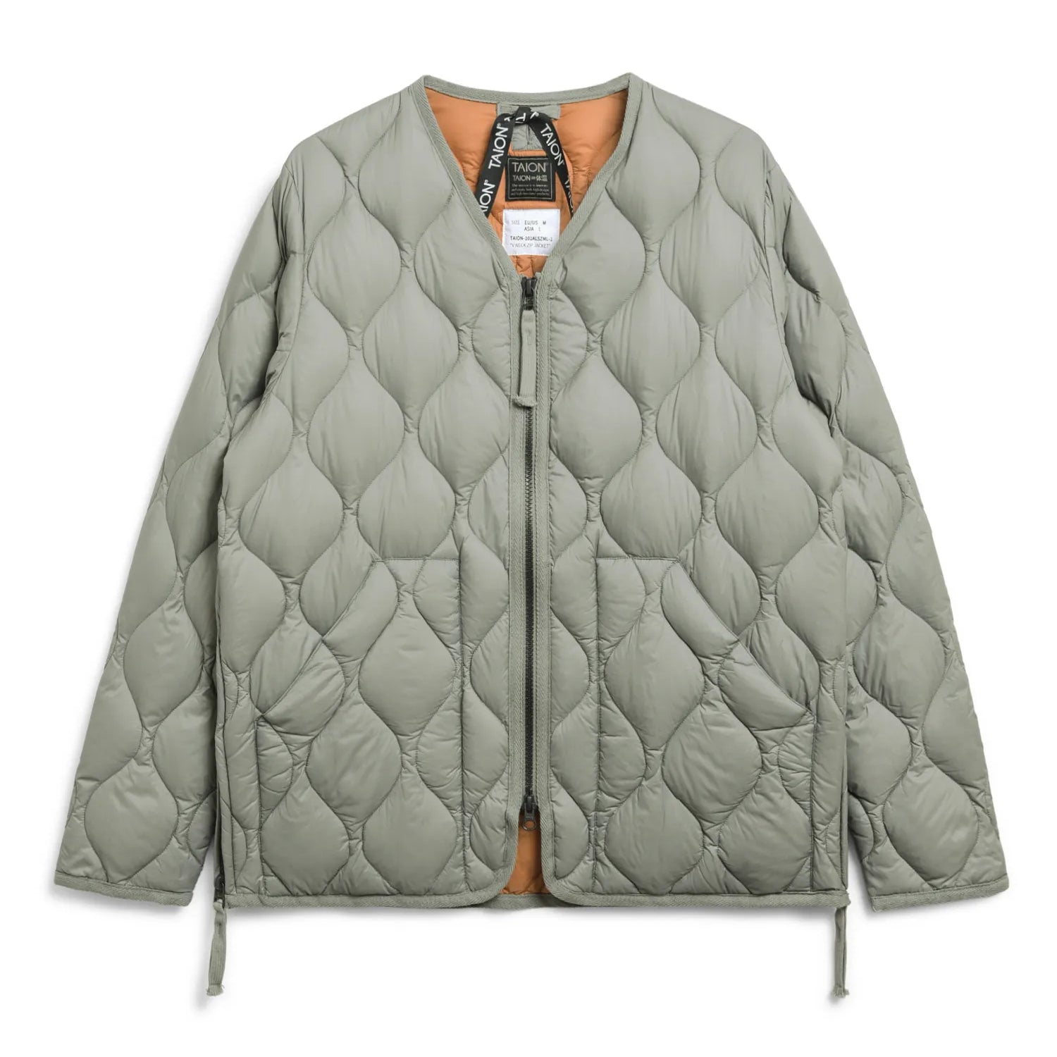 Unisex Military W-Zip V-Neck Down Jacket (Soft Shell)