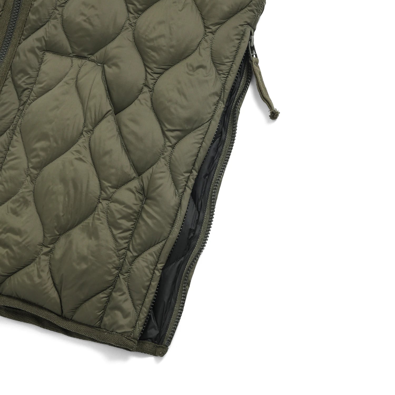 TAION Unisex Military W-Zip V-Neck Down Jacket (Soft Shell)