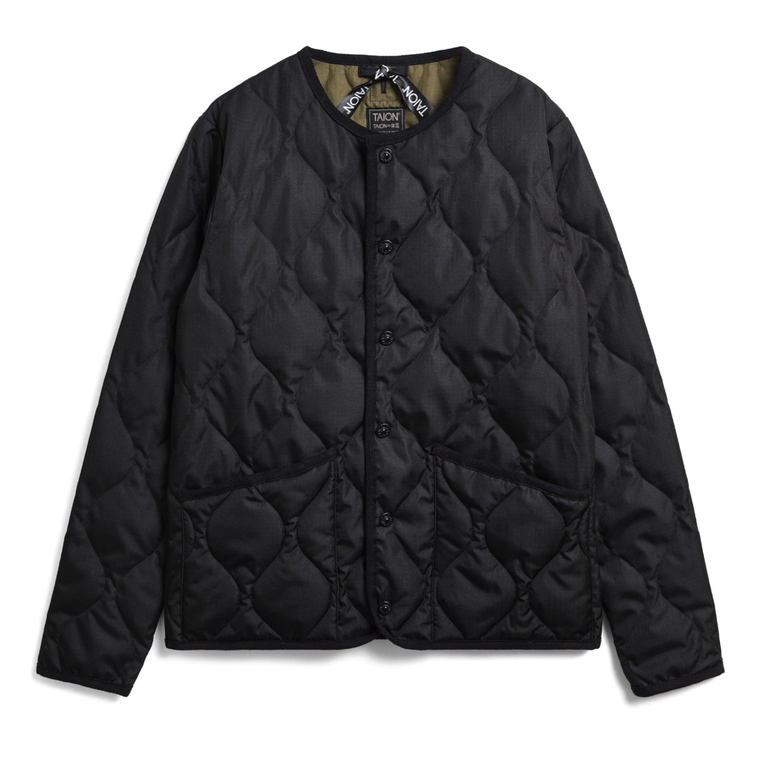 Unisex Military Crew Neck Down Jacket (Hard Shell)