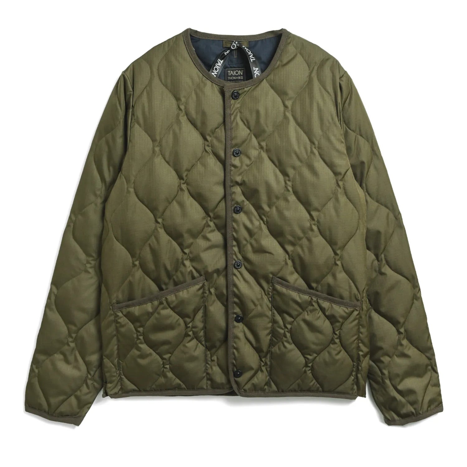 Unisex Military Crew Neck Down Jacket (Hard Shell)