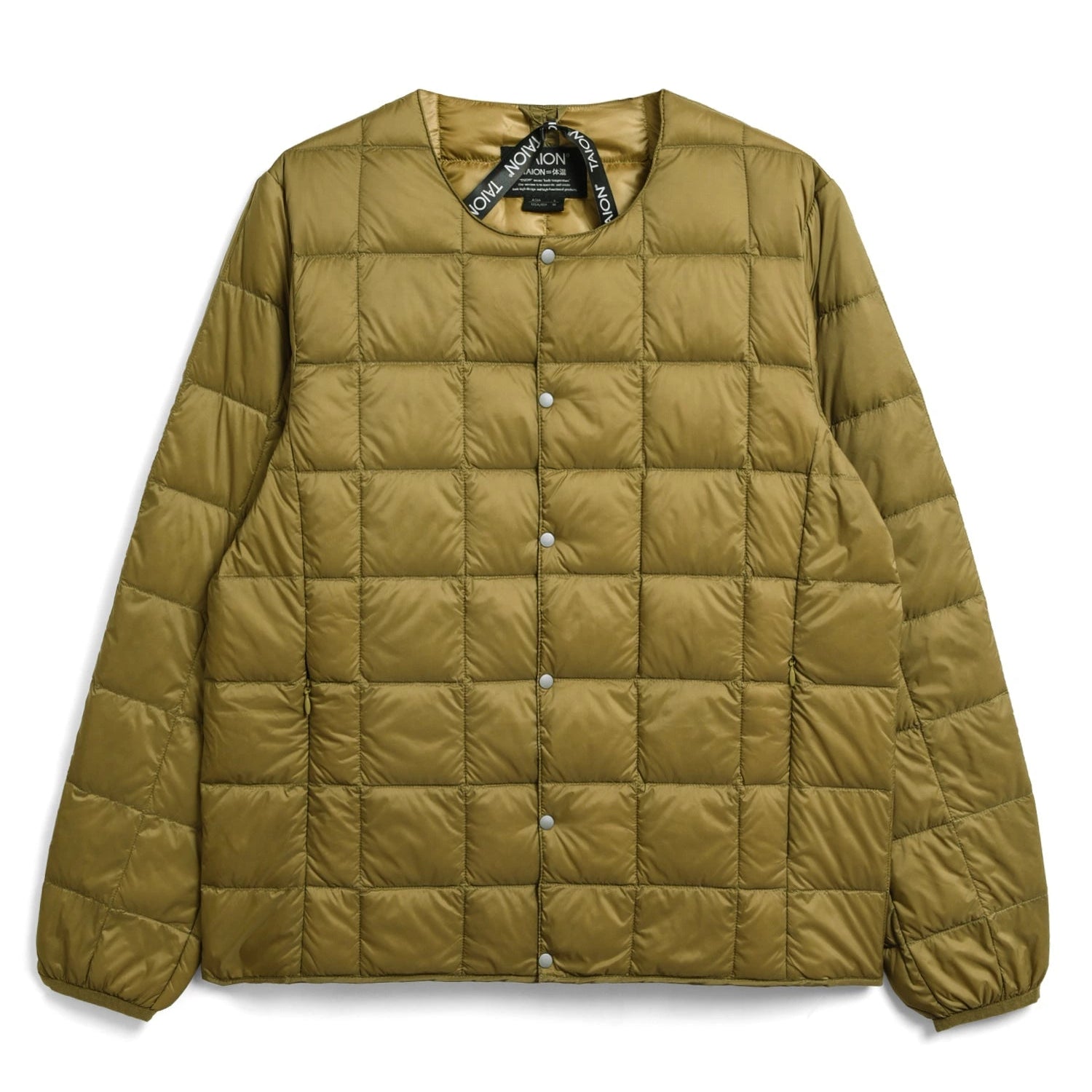 Unisex Basic Crew Neck Down Jacket