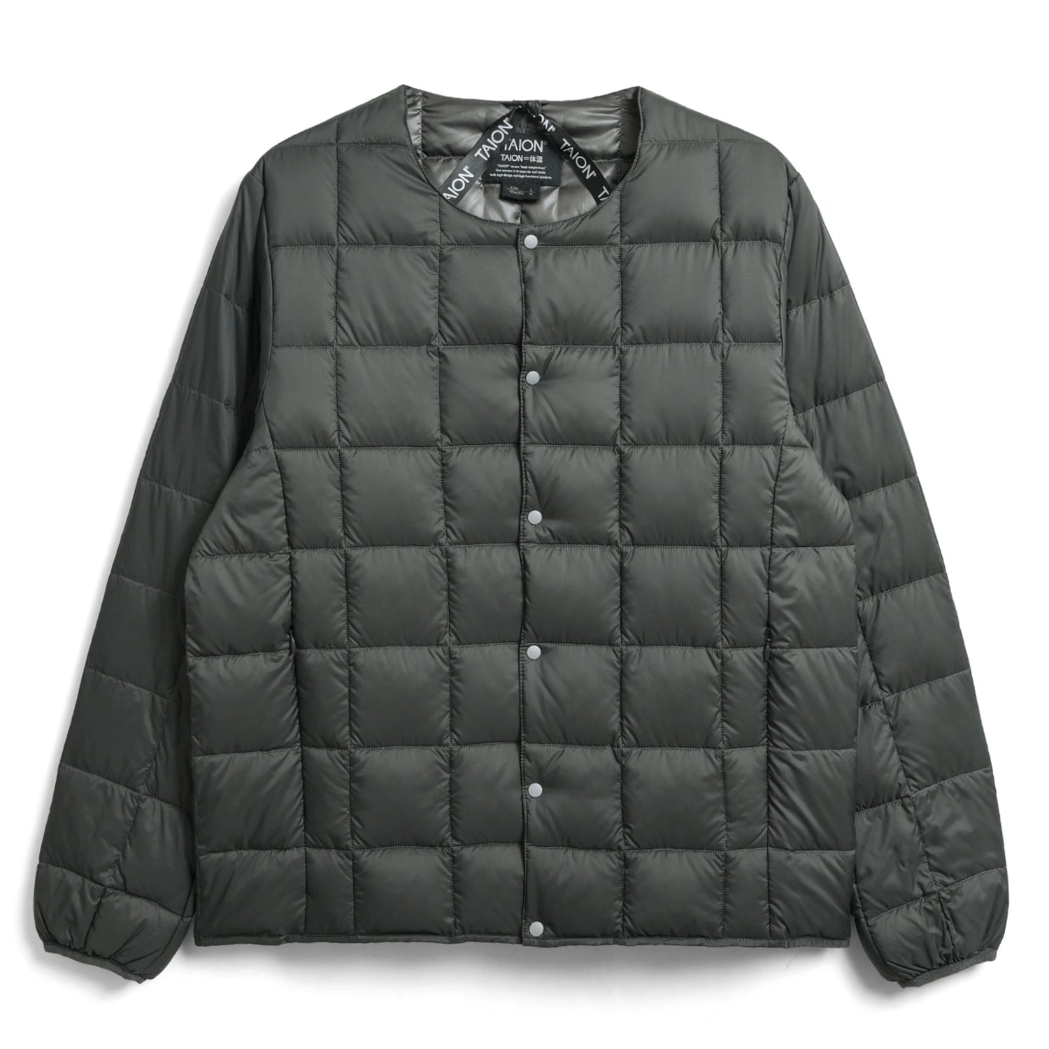 Unisex Basic Crew Neck Down Jacket