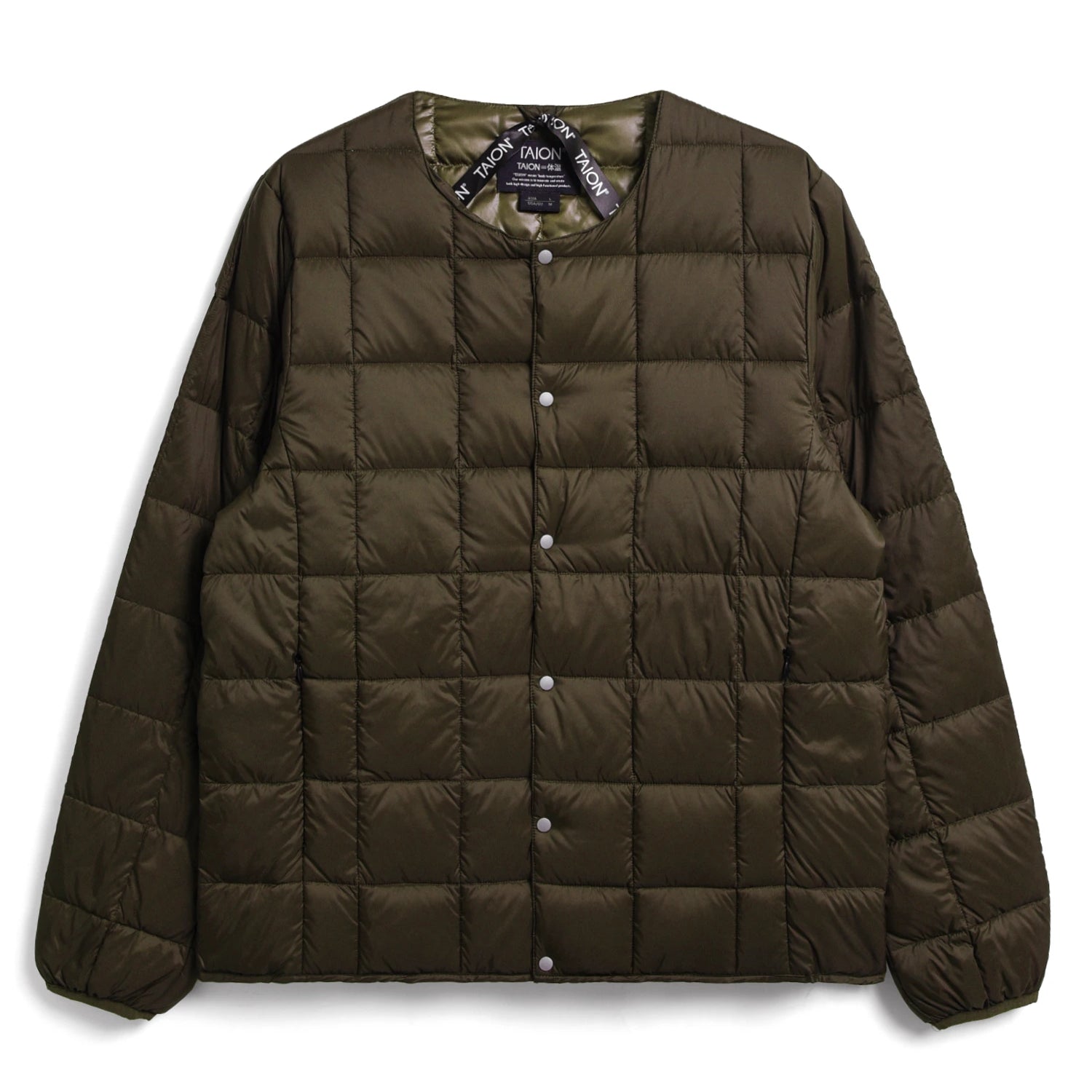 Unisex Basic Crew Neck Down Jacket