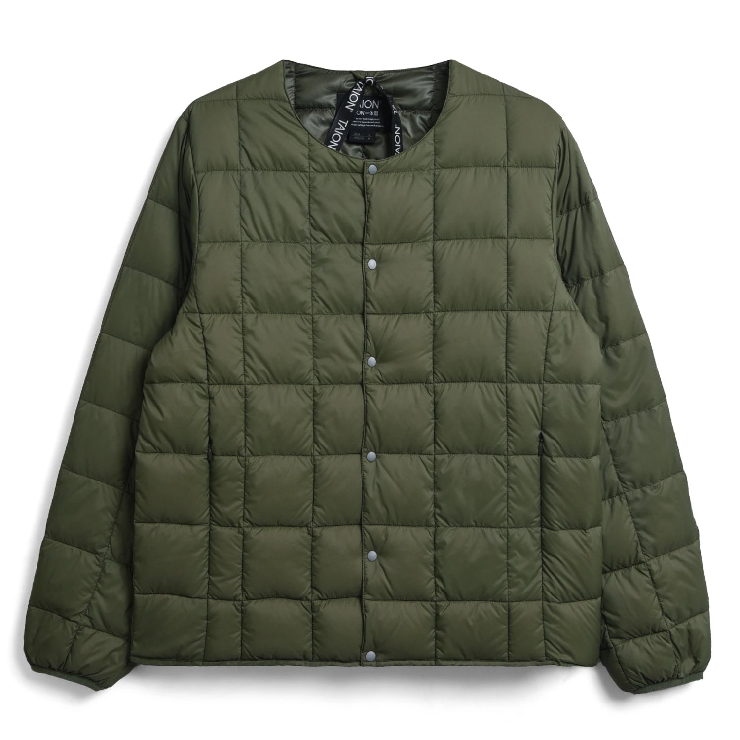 Unisex Basic Crew Neck Down Jacket