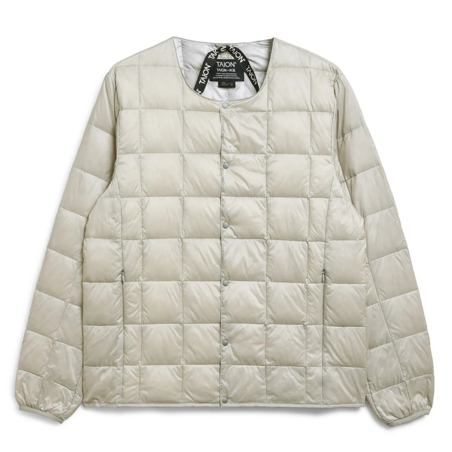 Unisex Basic Crew Neck Down Jacket