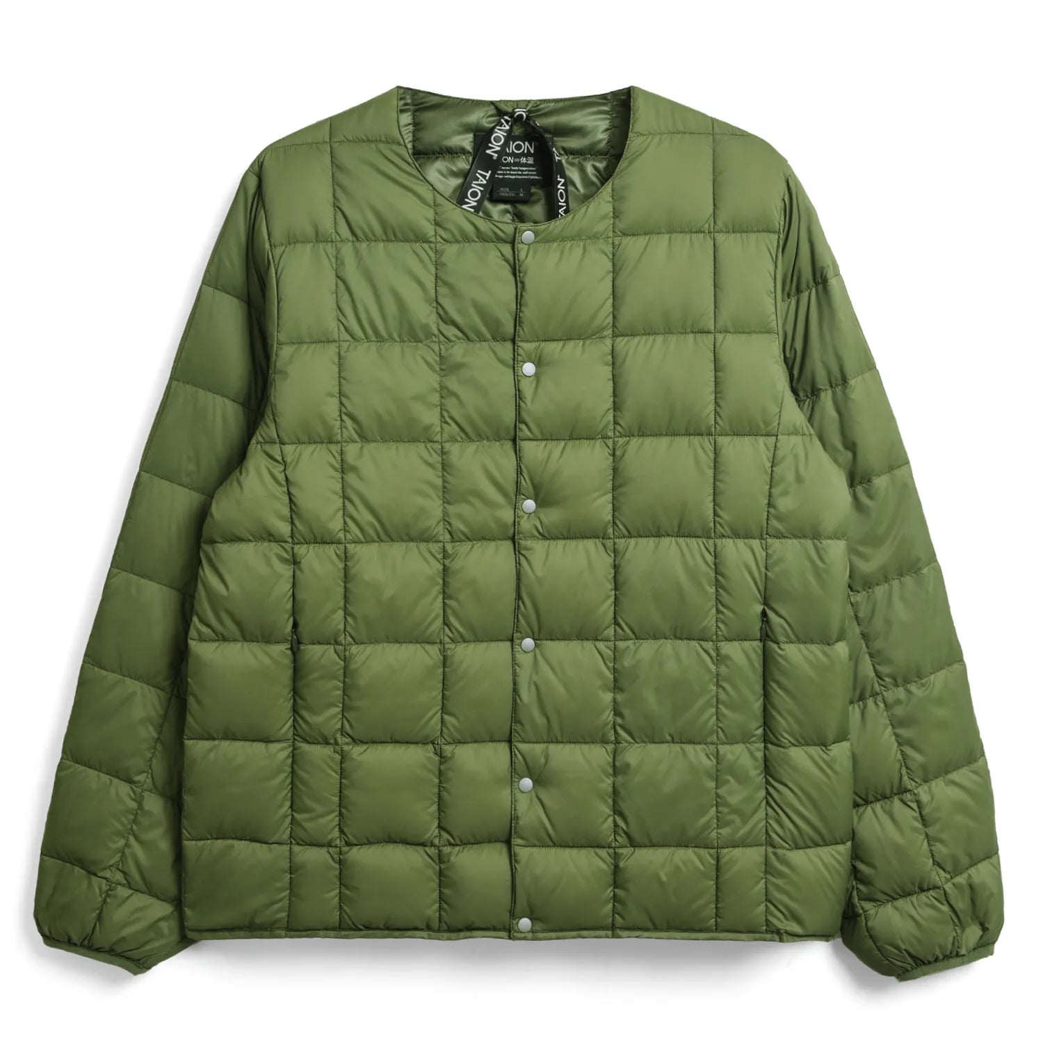 Unisex Basic Crew Neck Down Jacket