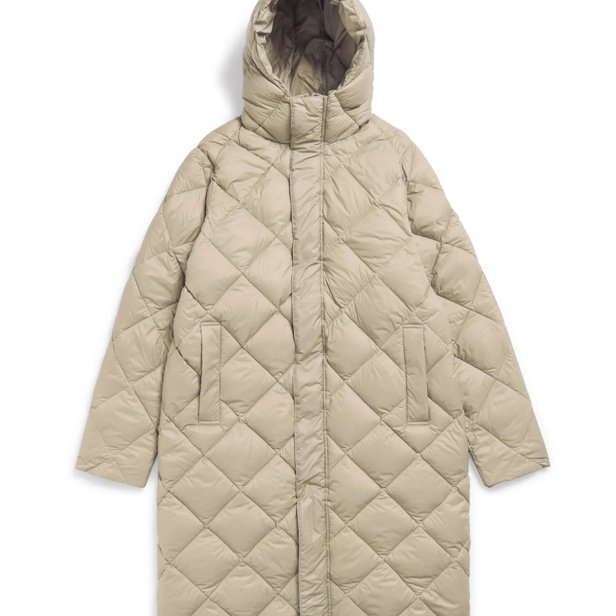Unisex City Packable Hood Long Down Coat