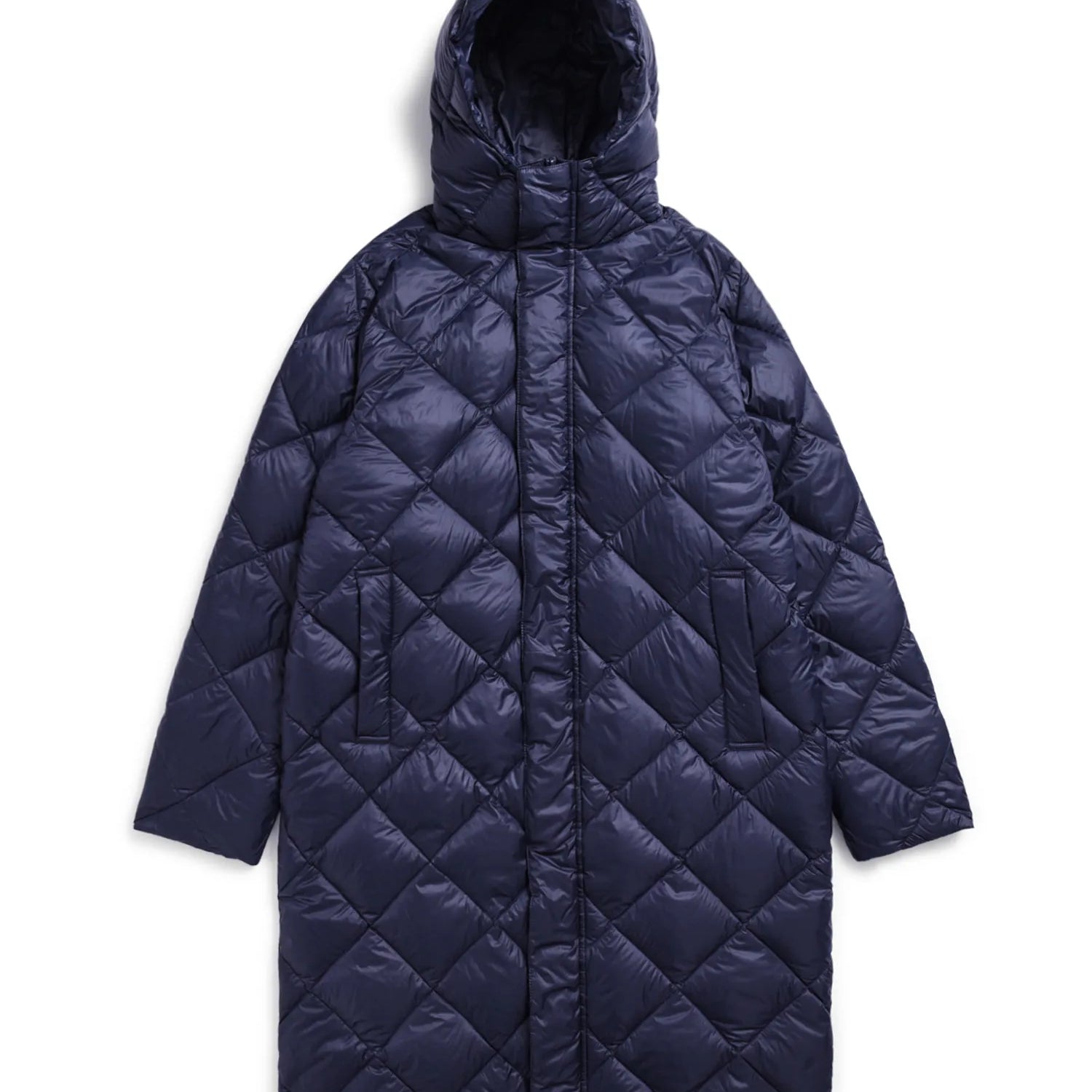 Unisex City Packable Hood Long Down Coat