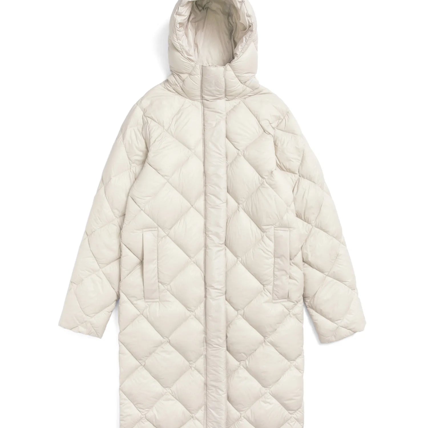Unisex City Packable Hood Long Down Coat