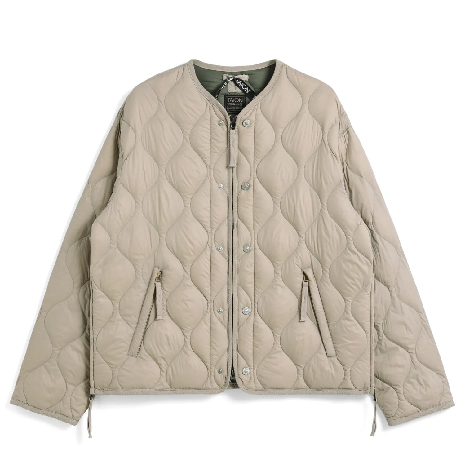 Unisex Military M65 Liner W-Zip Short Down Jacket (Soft Shell)