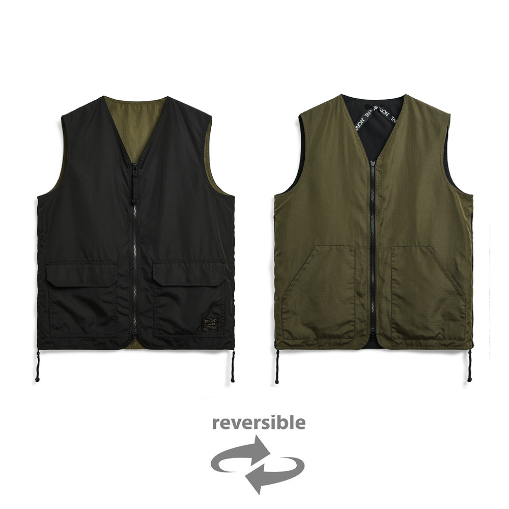 Unisex Non Down Military Reversible V Neck Vest