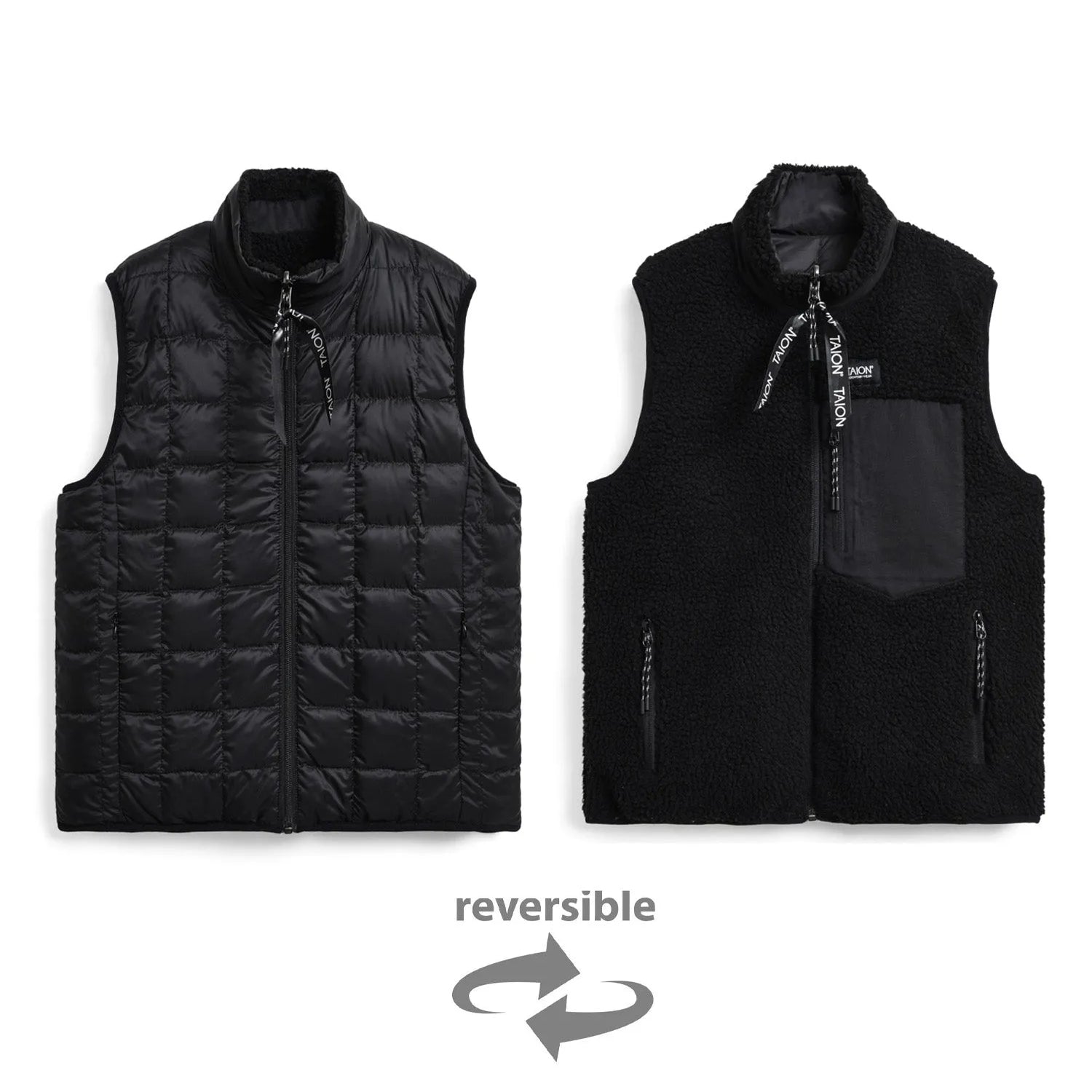 Unisex Mountain Reversible Down x Boa Vest