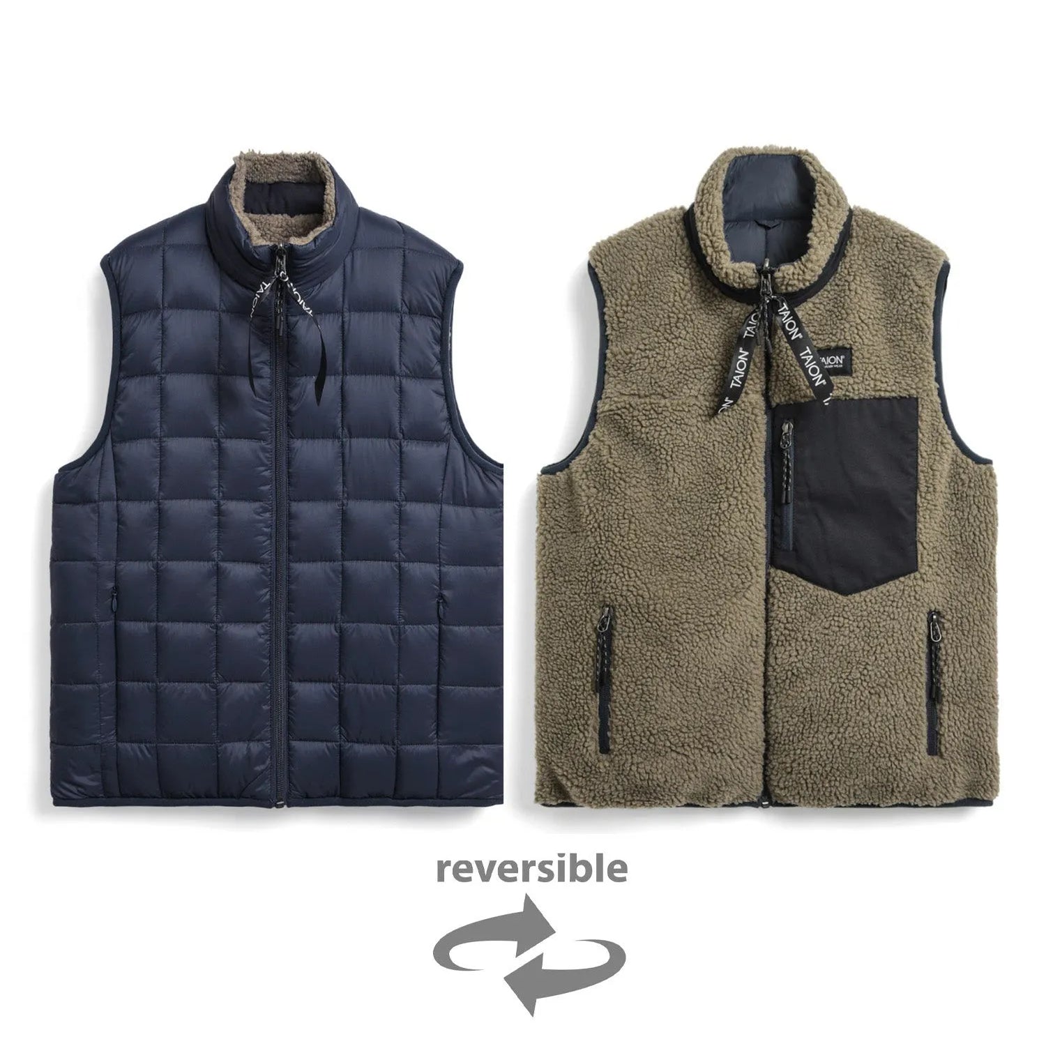 Unisex Mountain Reversible Down x Boa Vest