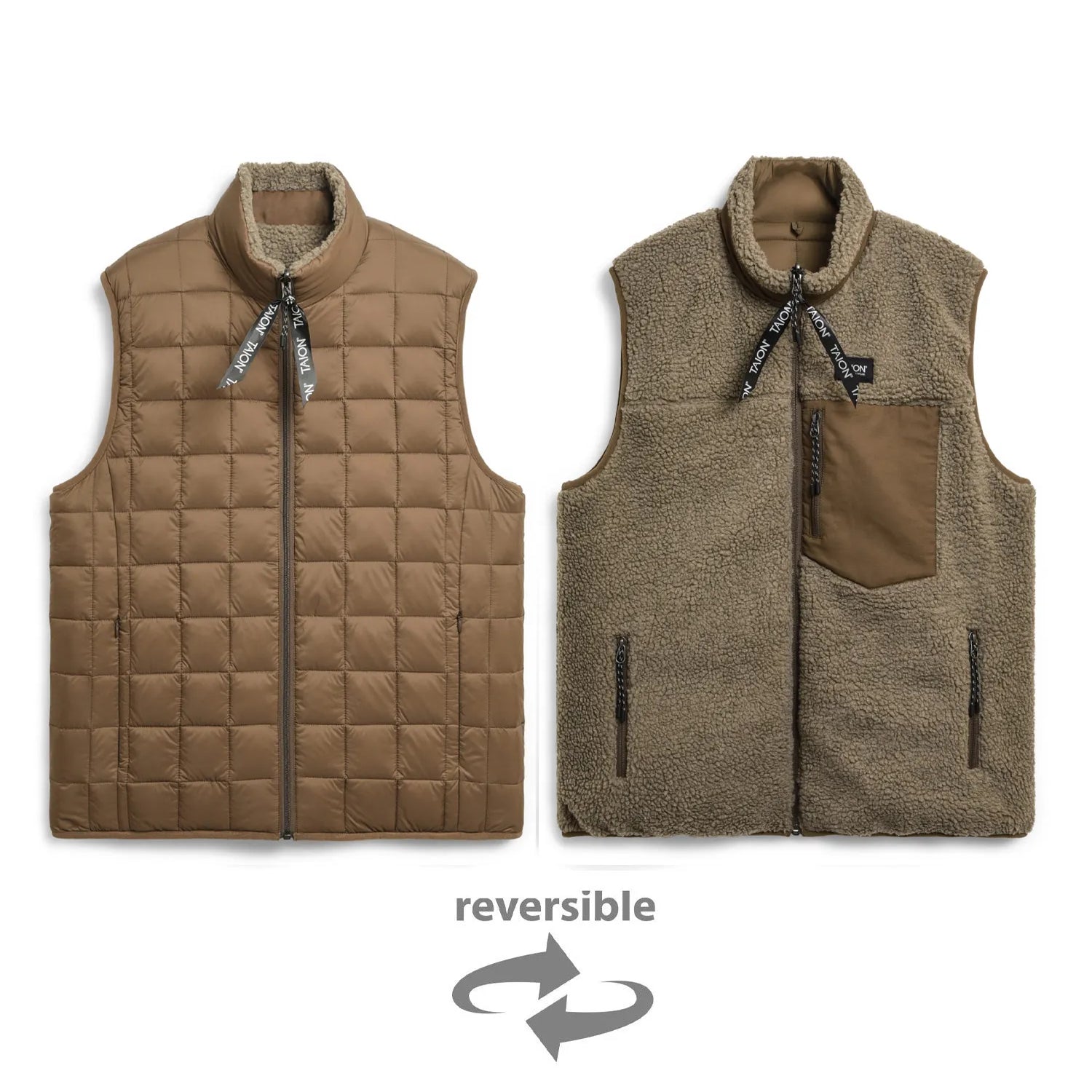 Unisex Mountain Reversible Down x Boa Vest
