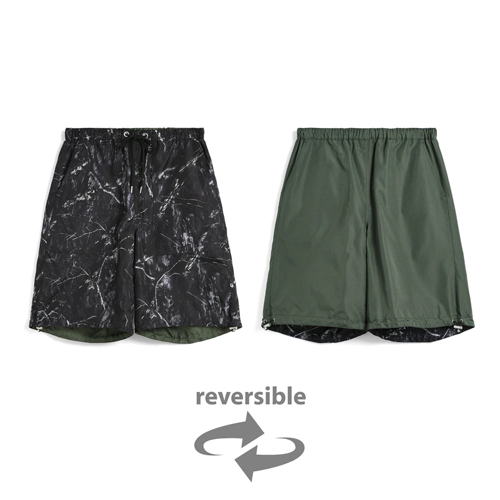 Unisex Non Down Military Reversible Wide Shorts