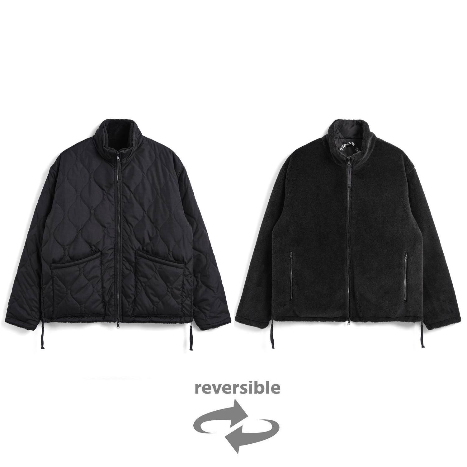 Unisex Military Reversible Hi Neck Down Jacket (Hard Shell)