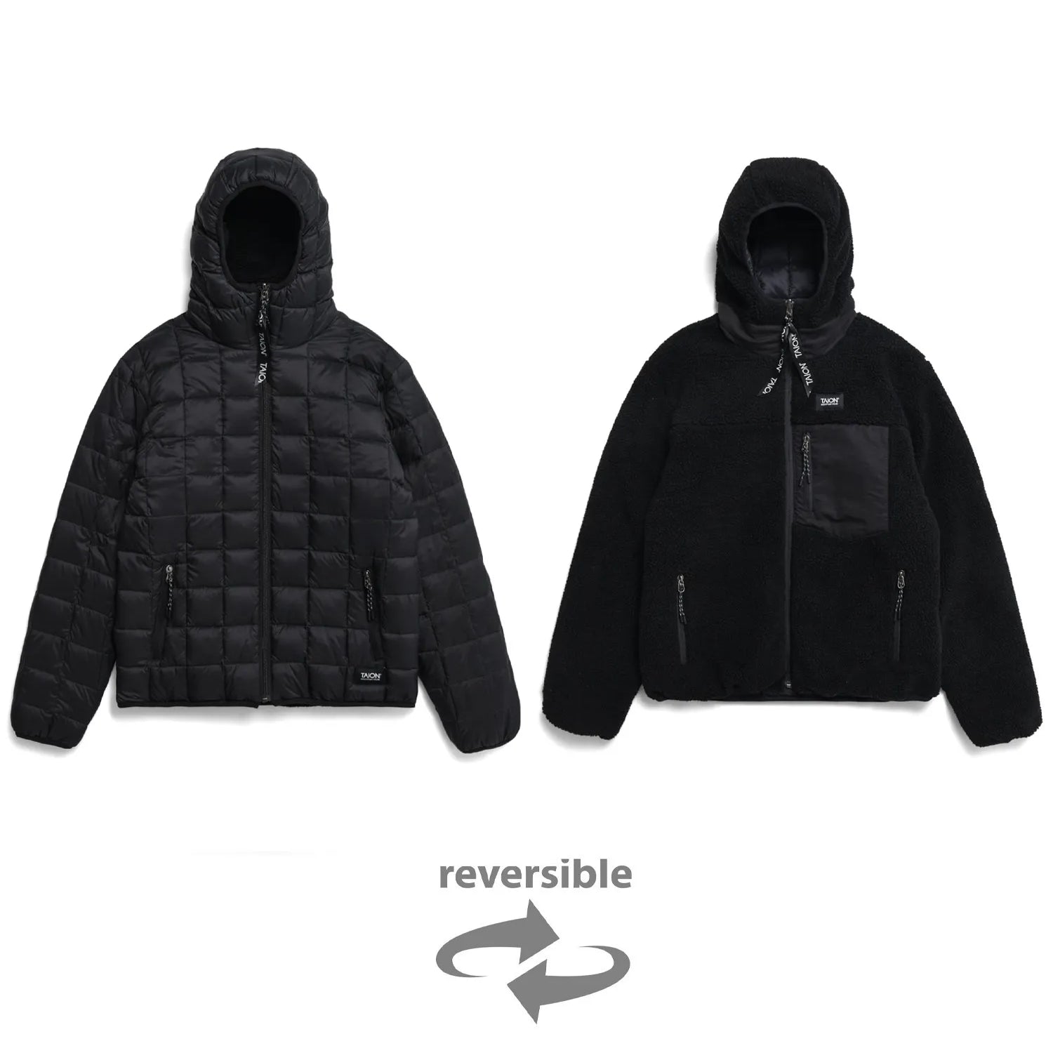 Unisex Mountain Reversible Down x Boa Hoodie