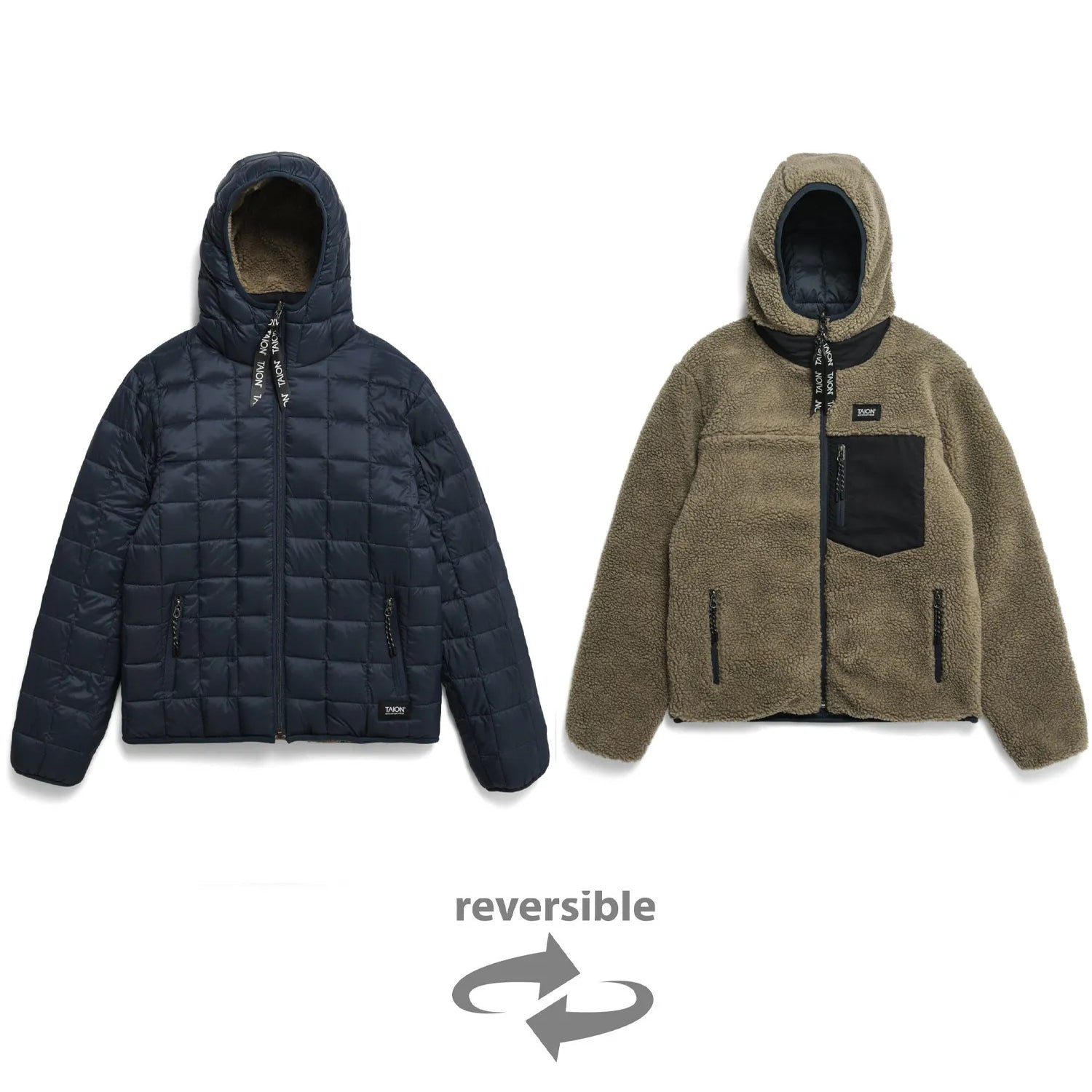 Unisex Mountain Reversible Down x Boa Hoodie