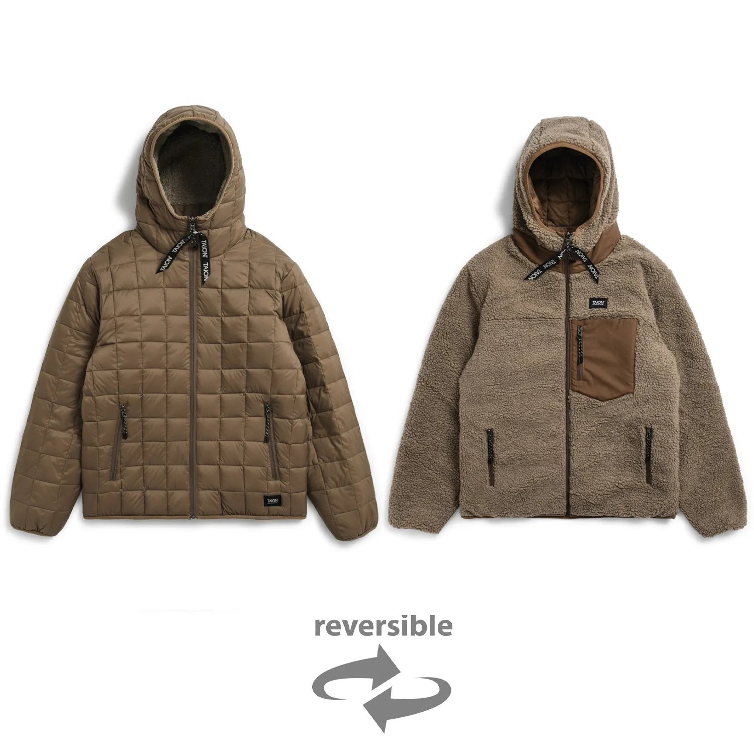 Unisex Mountain Reversible Down x Boa Hoodie