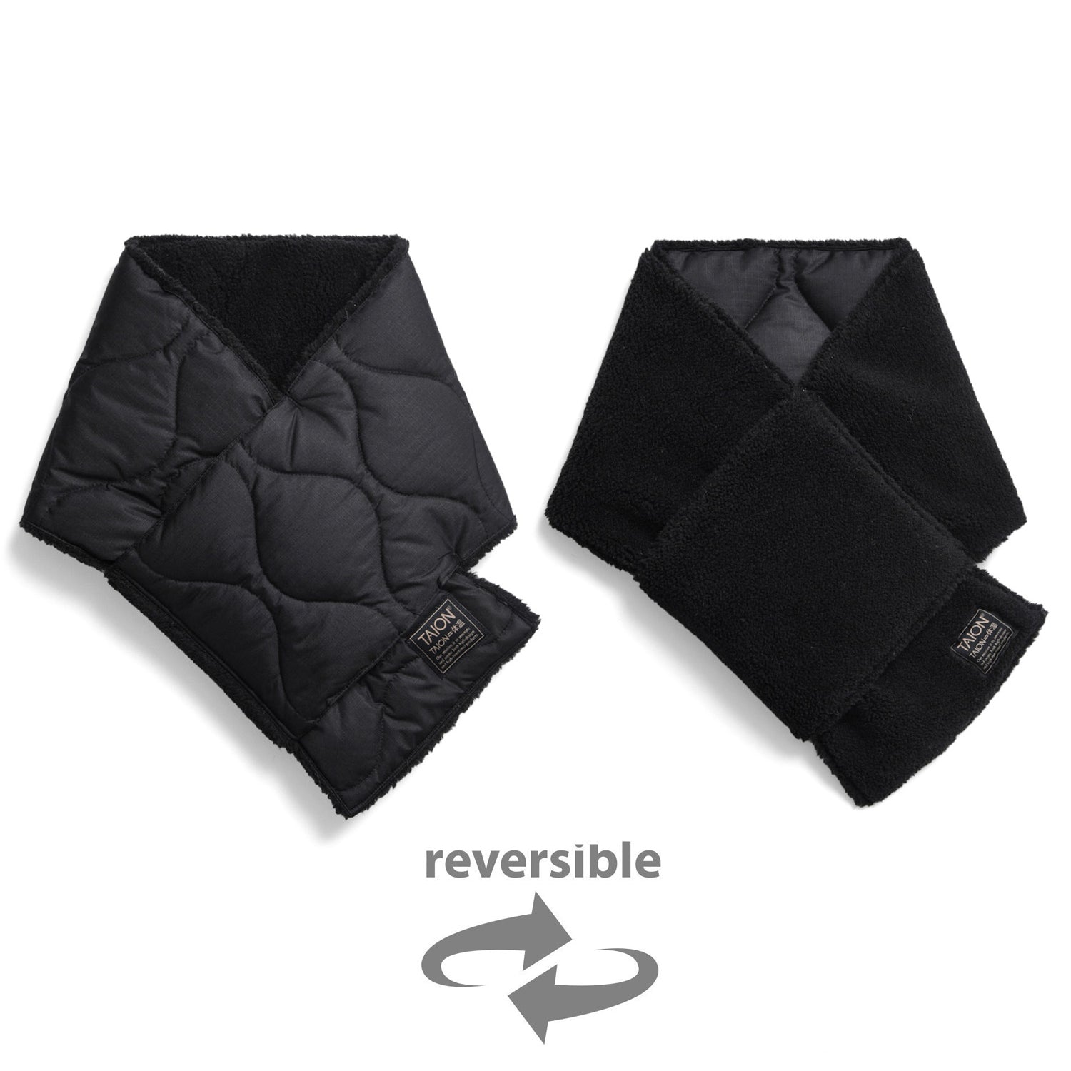 Unisex Military Reversible Down Scarf (Hard Shell)