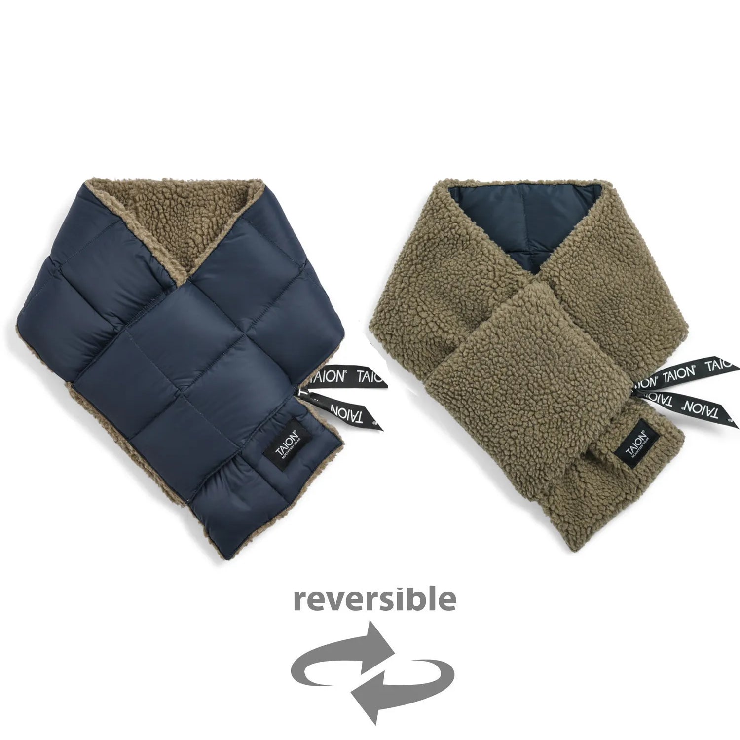Unisex Mountain Reversible Down x Boa Scarf