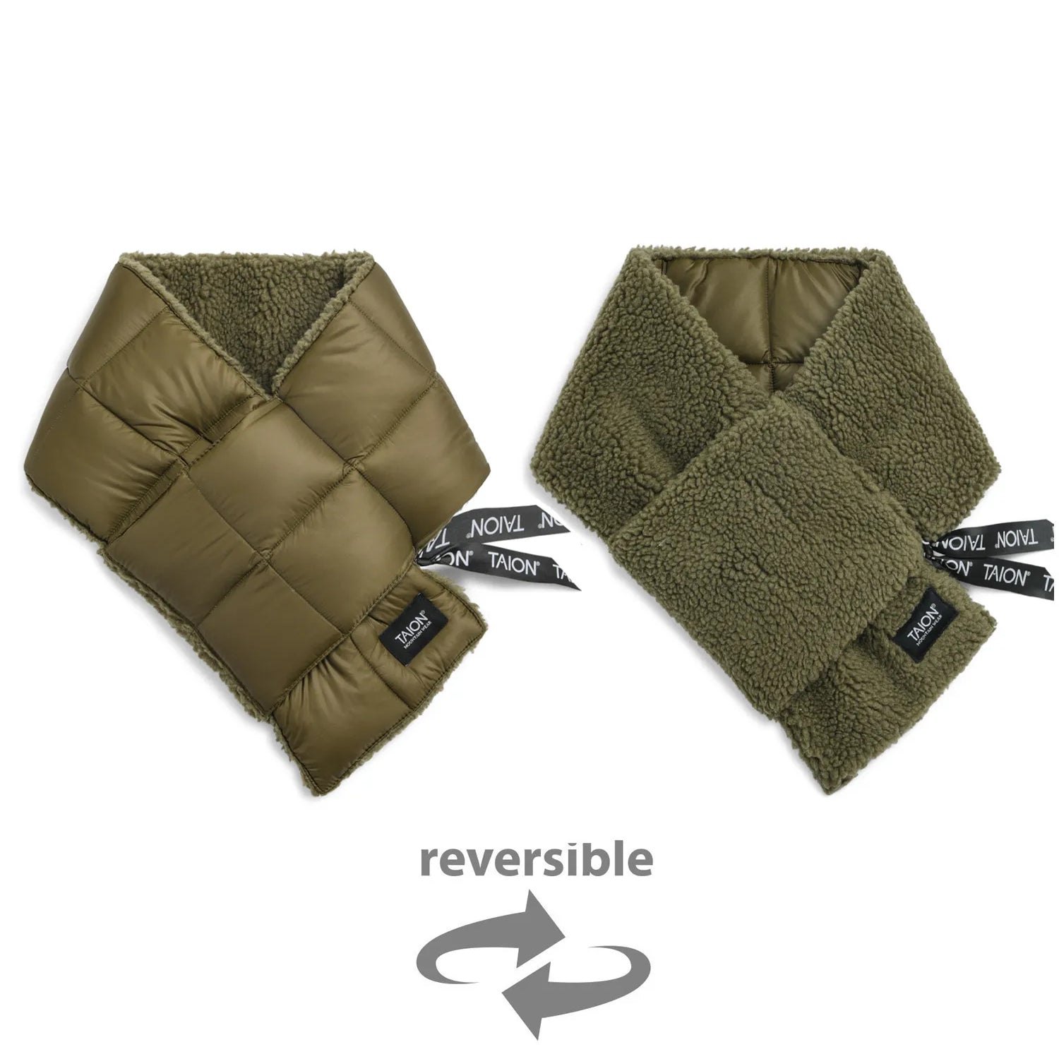 Unisex Mountain Reversible Down x Boa Scarf