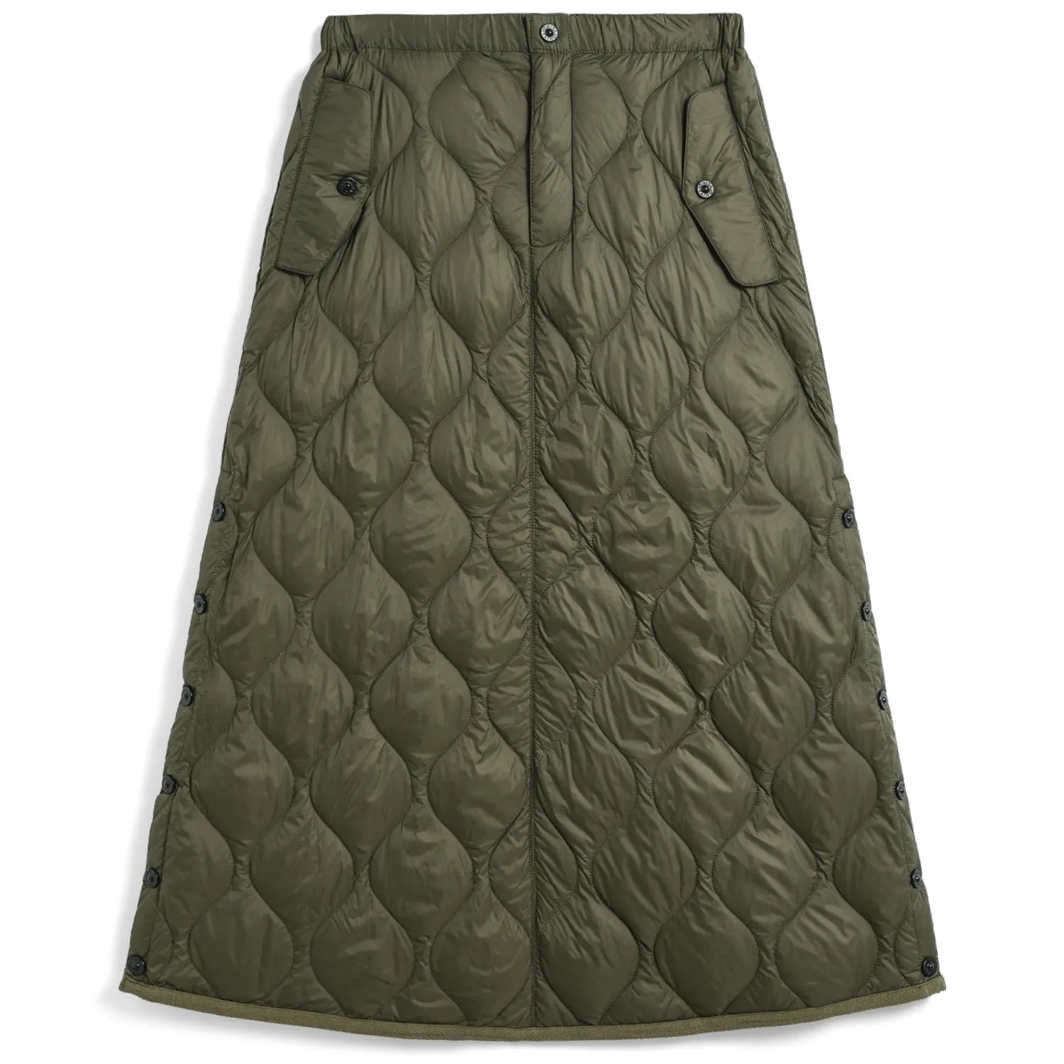 Women's Military Snap Button Down Skirt (Soft Shell)