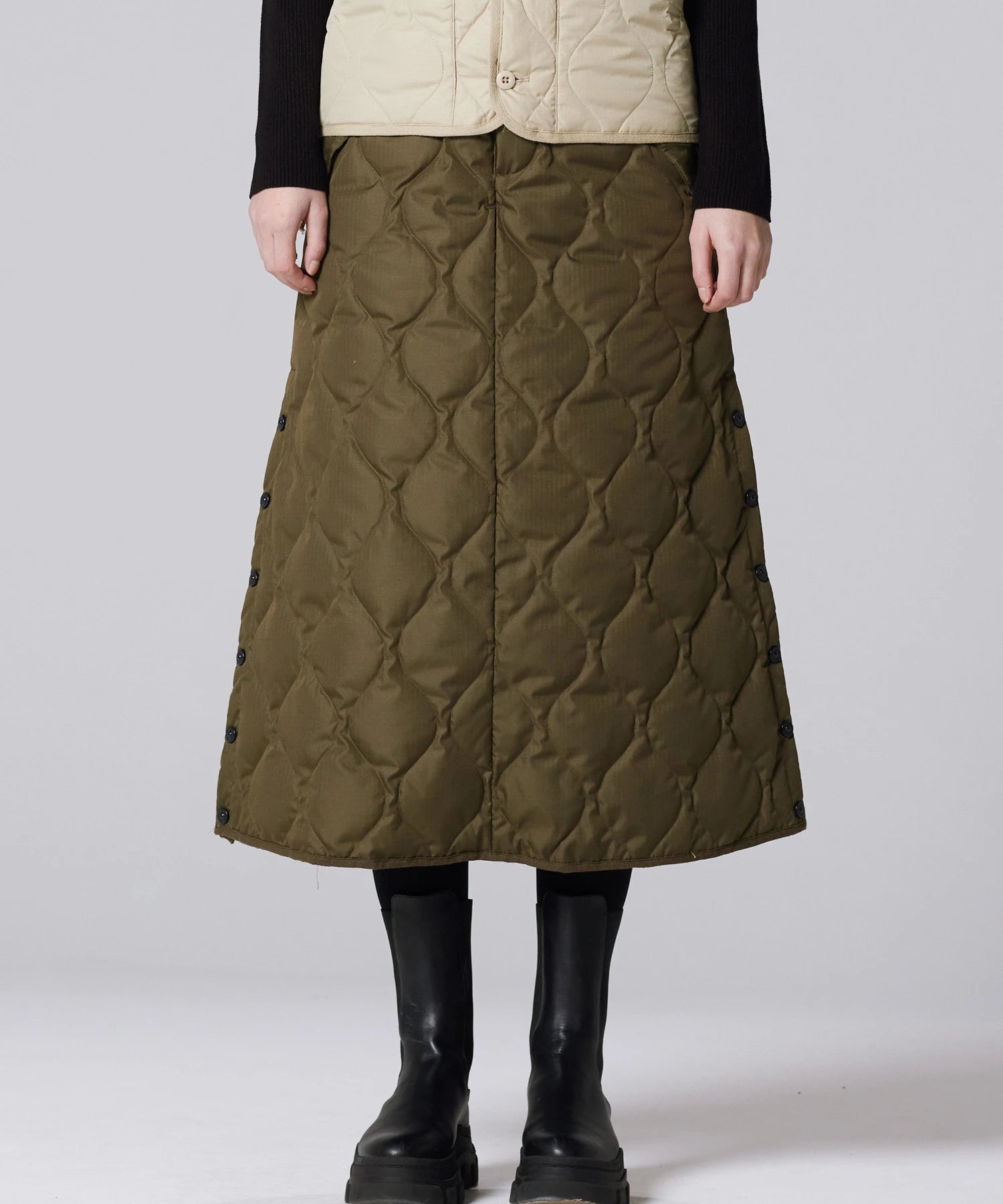 TAION Women's Military Down Skirt (Hard Shell)