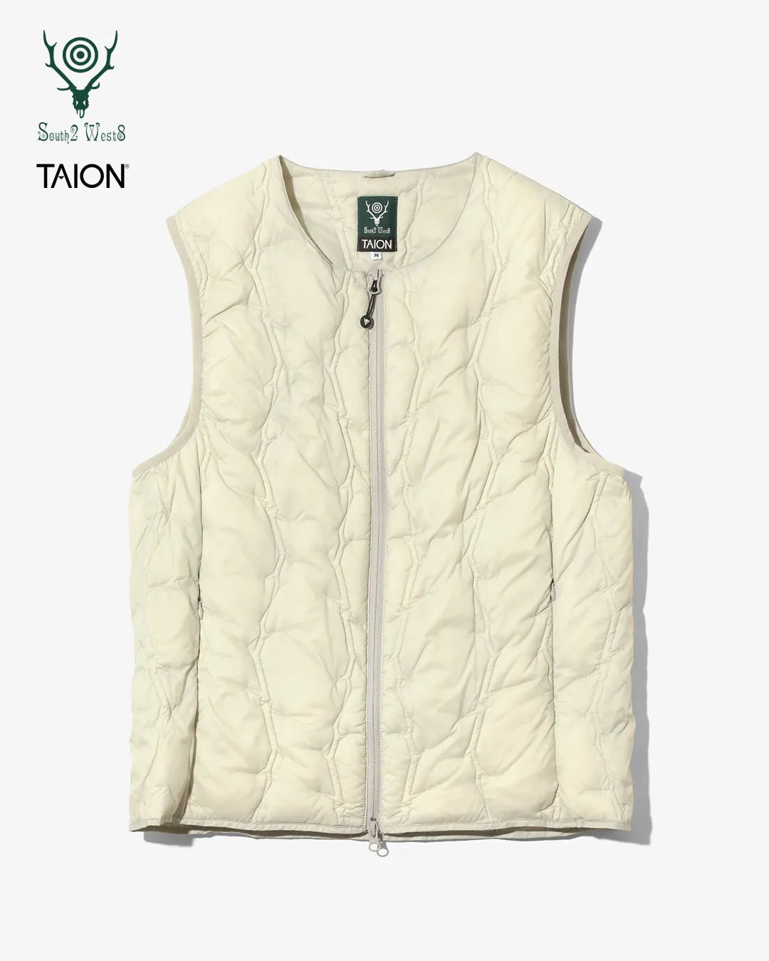 South2 West8 x TAION Crewneck Zip Down Vest <RW697>