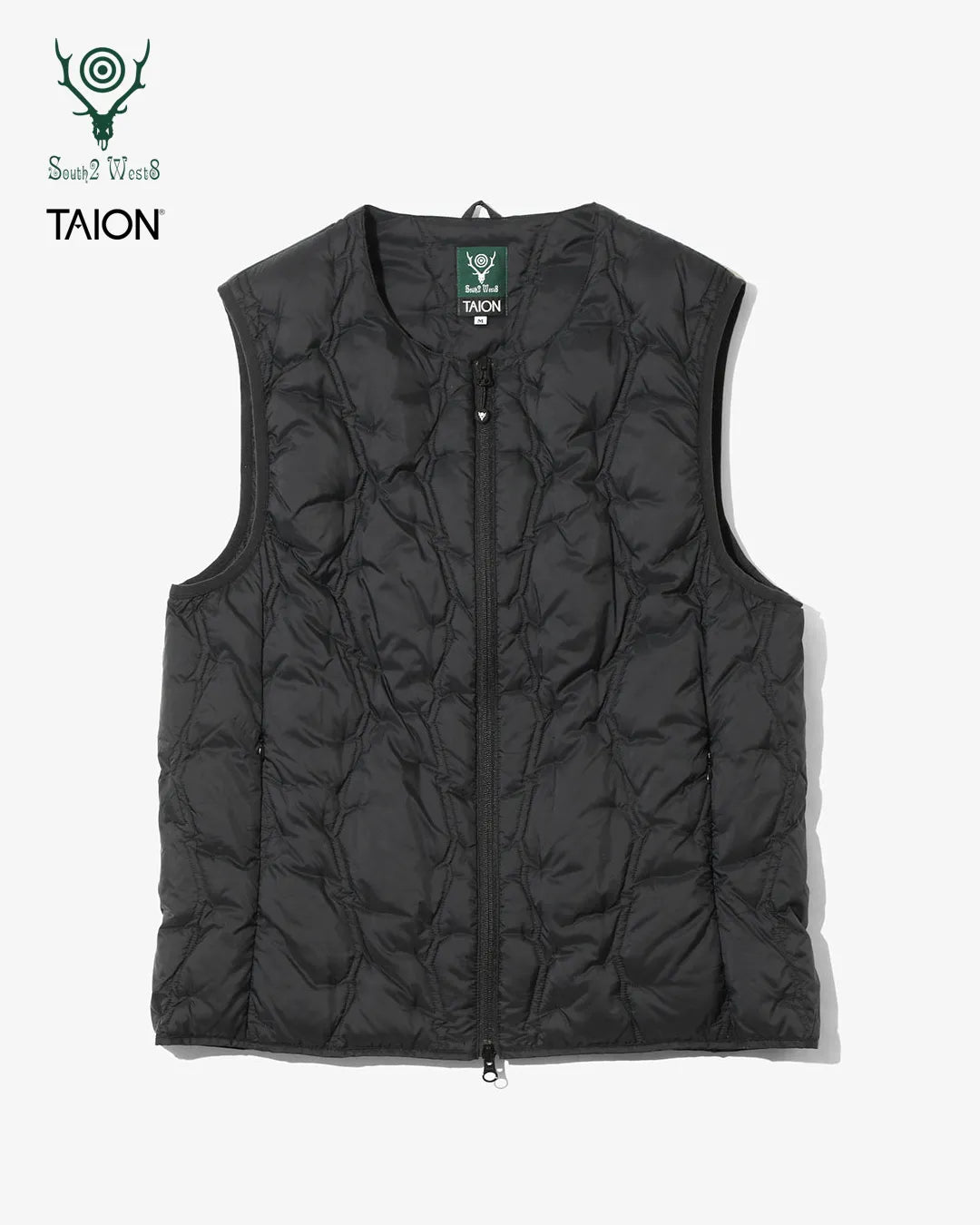 South2 West8 x TAION Crewneck Zip Down Vest <RW697>