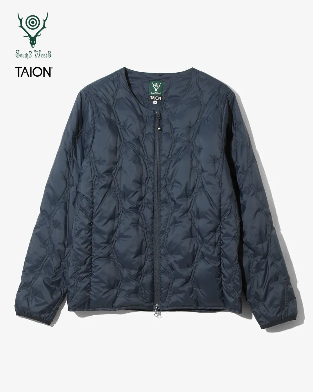 South2 West8 x TAION Crewneck Zip Down Jacket <RW698>