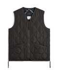 Unisex Military Zip V-Neck Down Vest (Hard Shell)