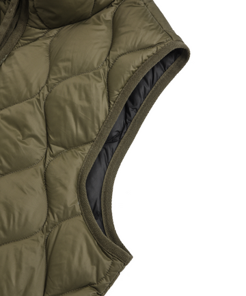 Unisex Military Hi-Neck W-Zip Down Vest (Soft Shell) – TAION US