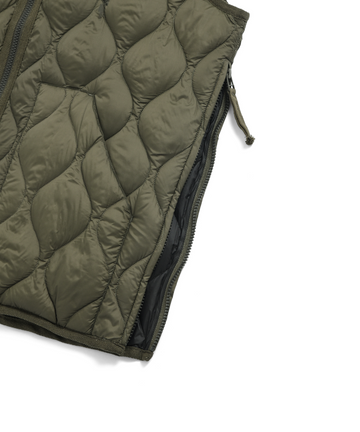 Unisex Military Hi-Neck W-Zip Down Vest (Soft Shell) – TAION US
