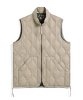 Unisex Military Hi-Neck W-Zip Down Vest (Soft Shell)