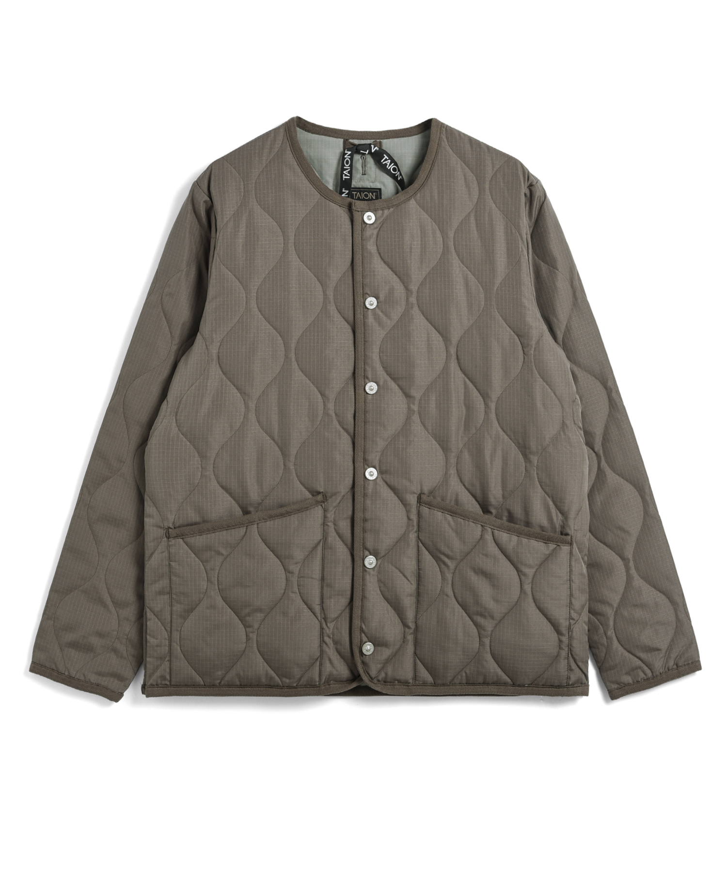 Unisex Military Crew Neck Down Jacket (Hard Shell)