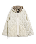 Unisex Military Hood W-Zip Down Jacket (Soft Shell)