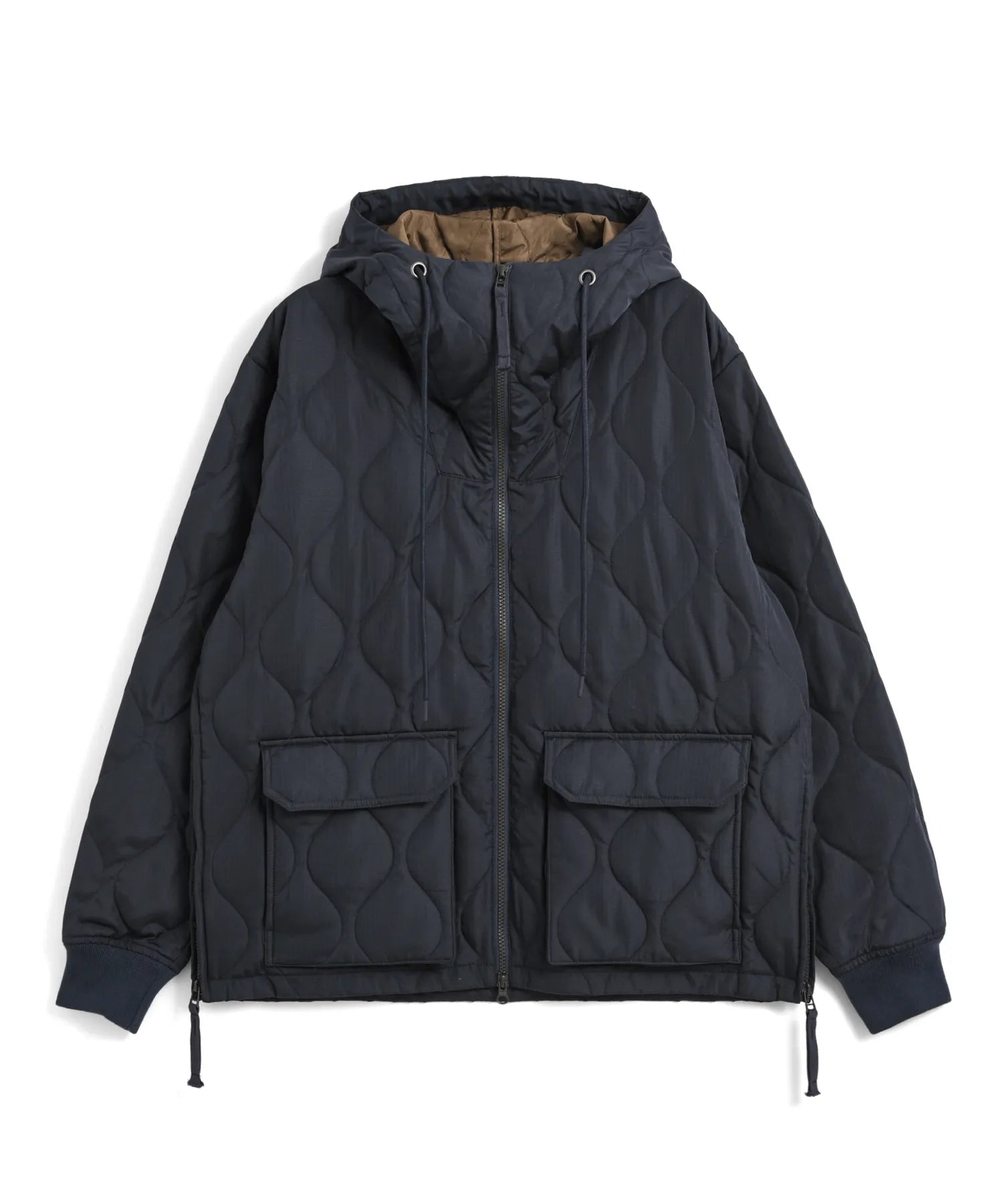 Unisex Military W-Zip Down Hoodie