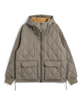 Unisex Military W-Zip Down Hoodie