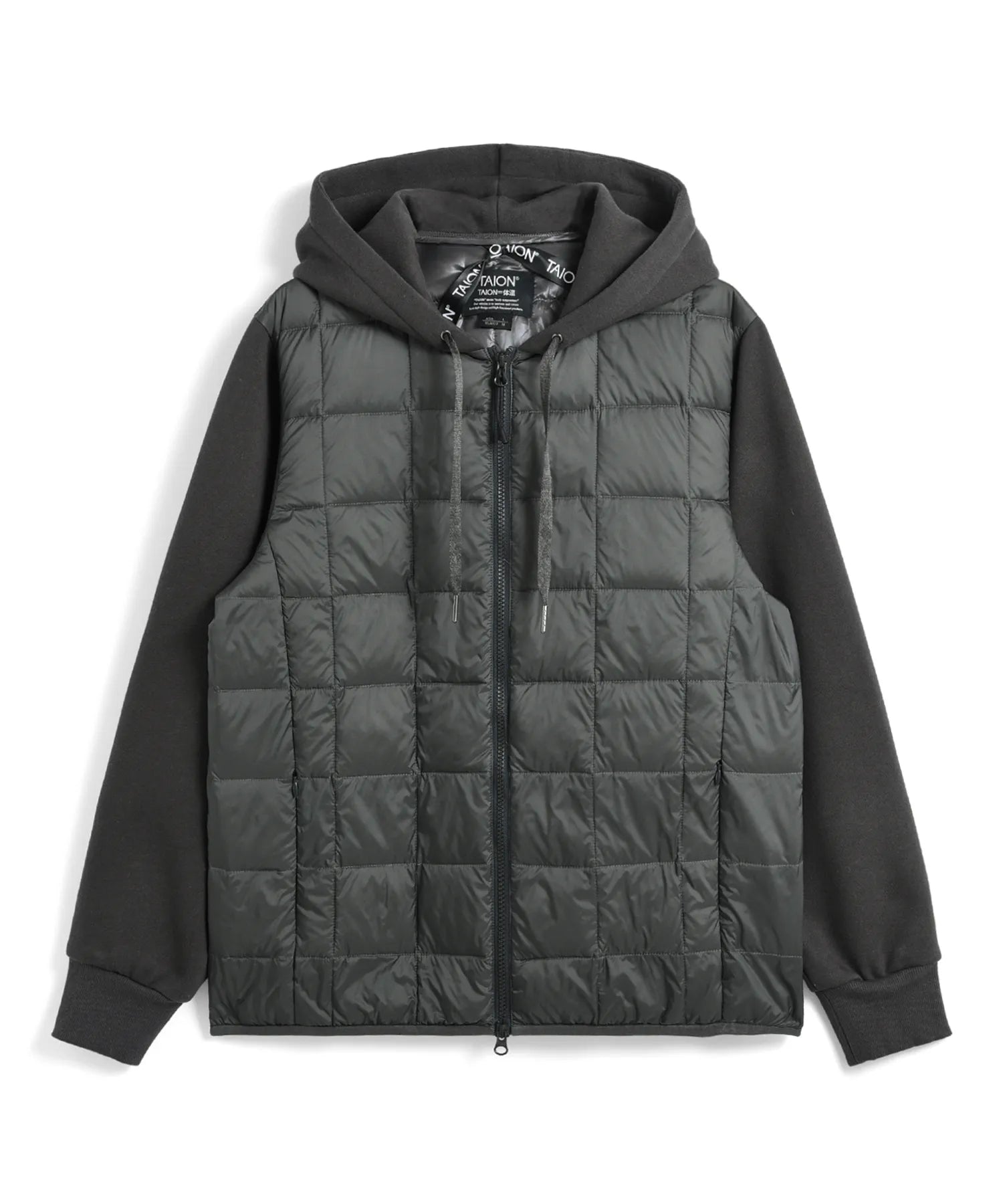 Unisex Basic W-Zip Front Hoodie + Sweats Sleeve