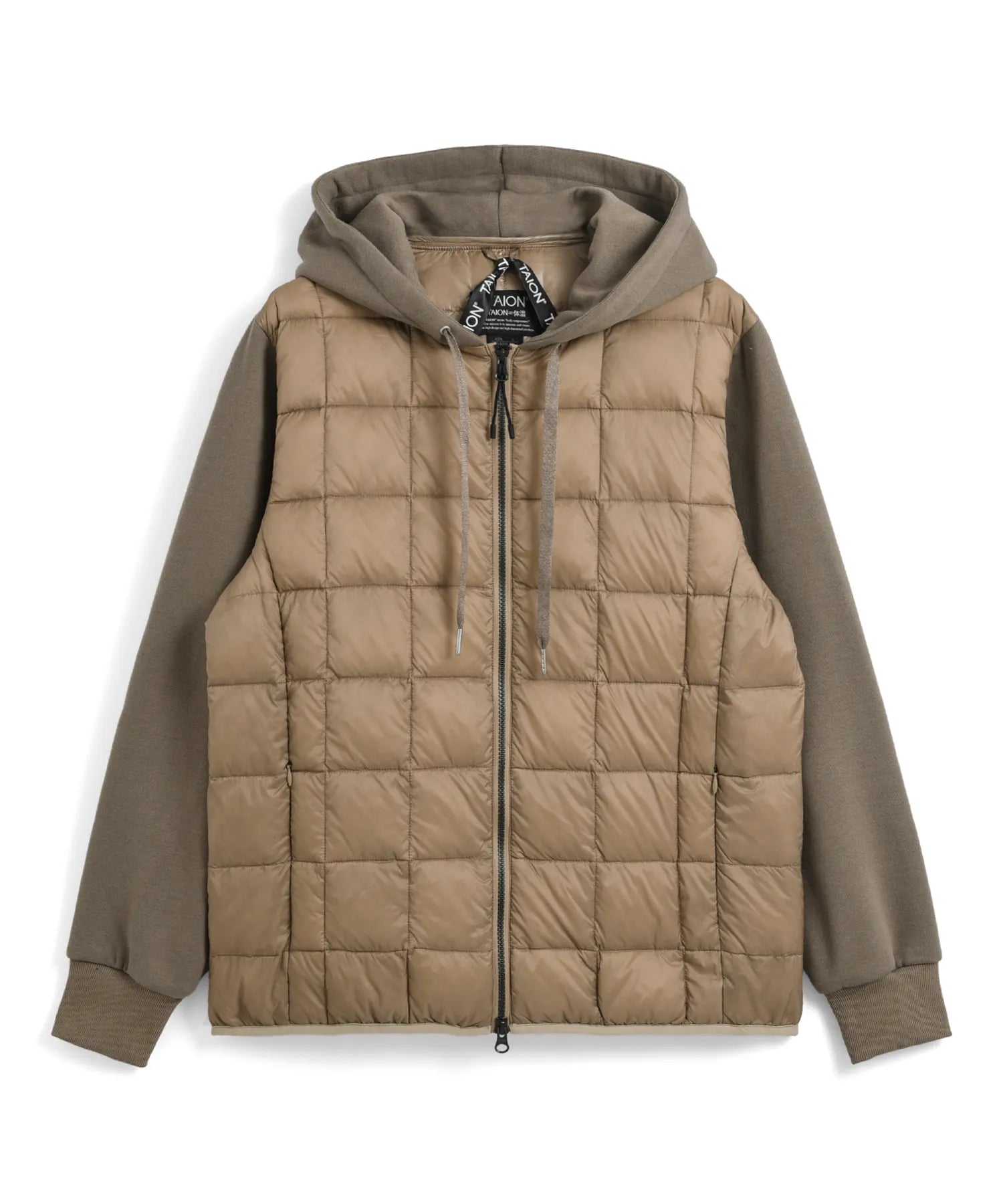 Unisex Basic W-Zip Front Hoodie + Sweats Sleeve