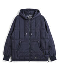 Unisex Work W-Zip Hood Rib Down Jacket