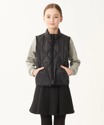 Kids Military Hi-Neck W-Zip Down Vest (Soft Shell) – TAION US