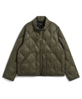 Kids Military Hi-Neck W-Zip Down Jacket (Soft Shell)