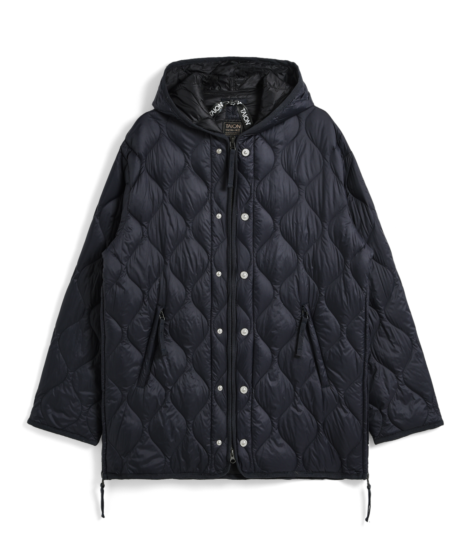 Unisex Military W-Zip Hood Down Jacket (Soft Shell)