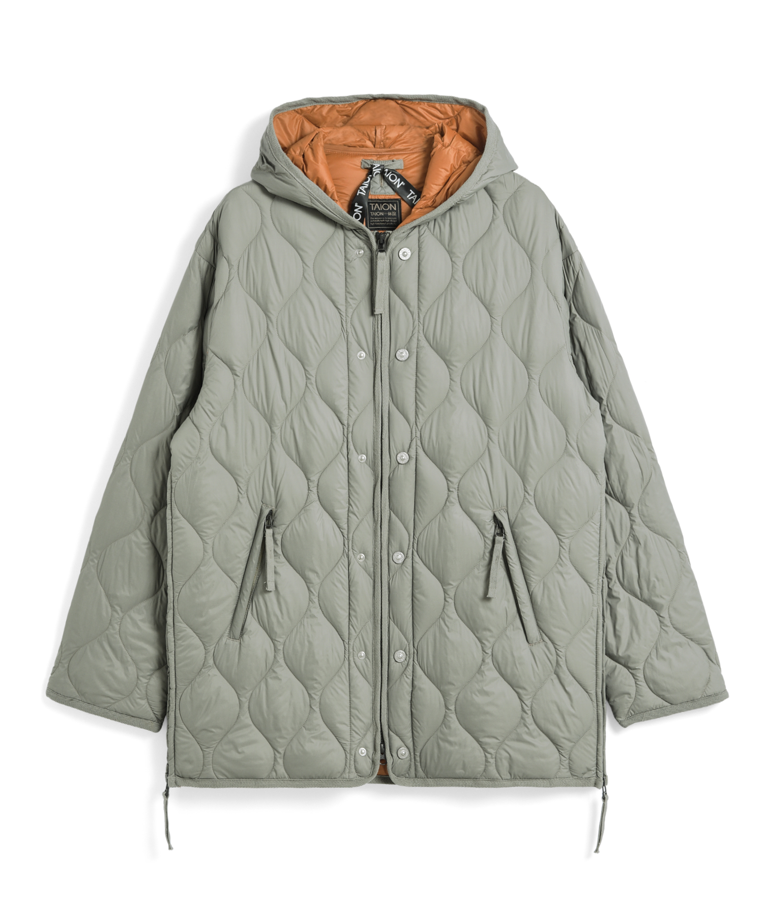 Unisex Military W-Zip Hood Down Jacket (Soft Shell)